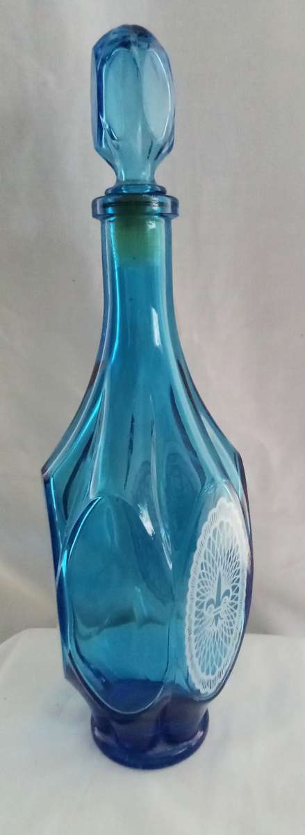 Gorgeous vintage turquoise apothecary bottle