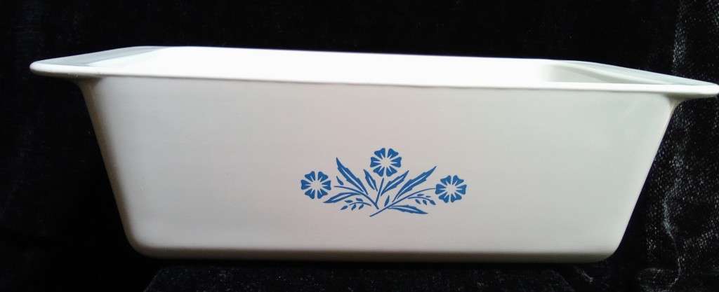 Corningware cornflower loaf pan