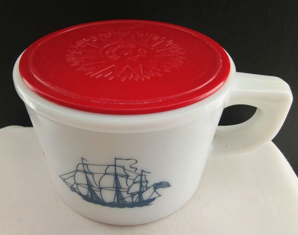 Vintage (Lidded) Old Spice Shaving Mug (Made in Belgium, Shulton)