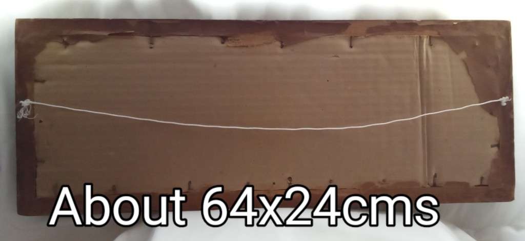 Exquisite Vintage picture with swan -  made of fish scales