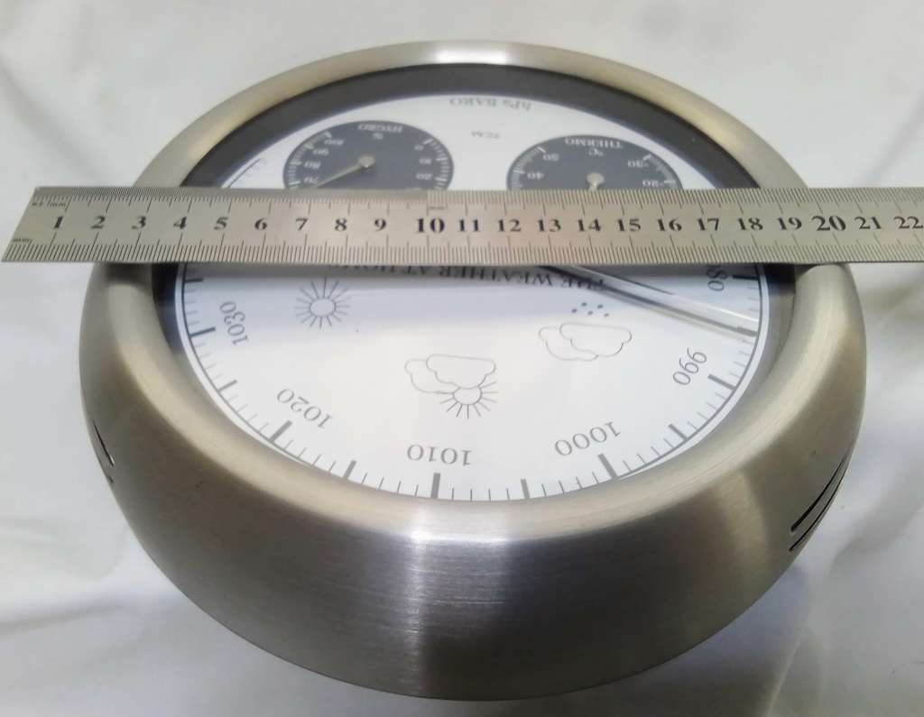 Lovely Vintage Silver Coloured Weather Barometer TCM hPa BARO Germany