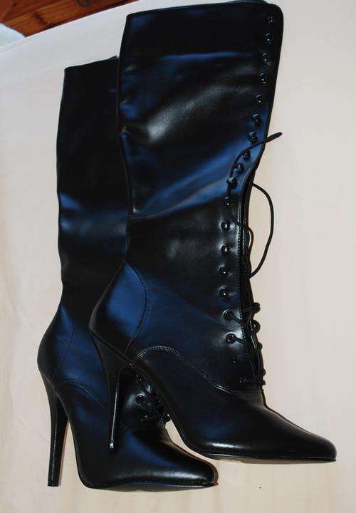 Pleaser (USA) "Seduce" knee-high boots (US size 12)