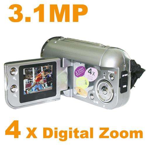 3.1 MP 4X DIGITAL ZOOM 6 IN 1 VIDEO CAMERA CAMCORDER DV 136