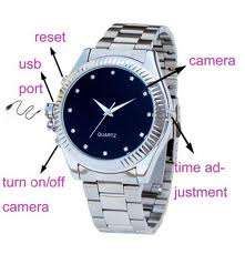 4GB Spy Camera Video Recorder Wrist Watch DVR( BLACK FACE)