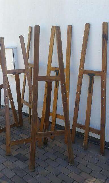 WOODEN EASELS - JOB LOT OF FOUR - *****FOR ALICEC ONLY ******
