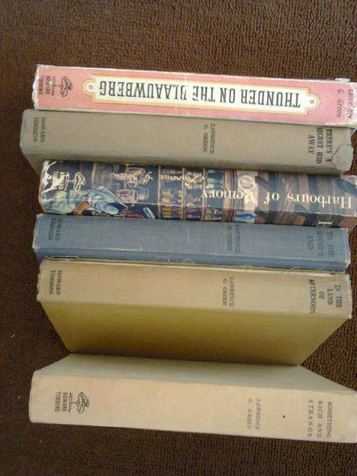 JOB LOT OF 7 X LAWRENCE GREEN BOOKS - 1ST EDITIONS!