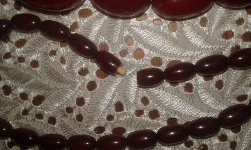 ANTIQUE AMBER BEAD NECKLACE - GENUINE NATURAL BALTIC AMBER