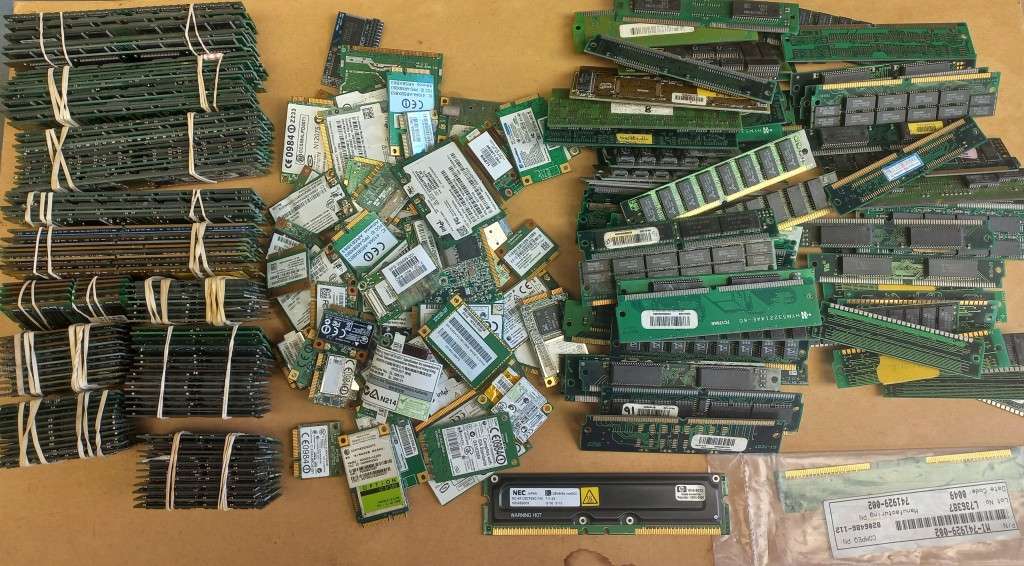 Joblot, PC Rams desktop and notebook, network cards for notebooks and other