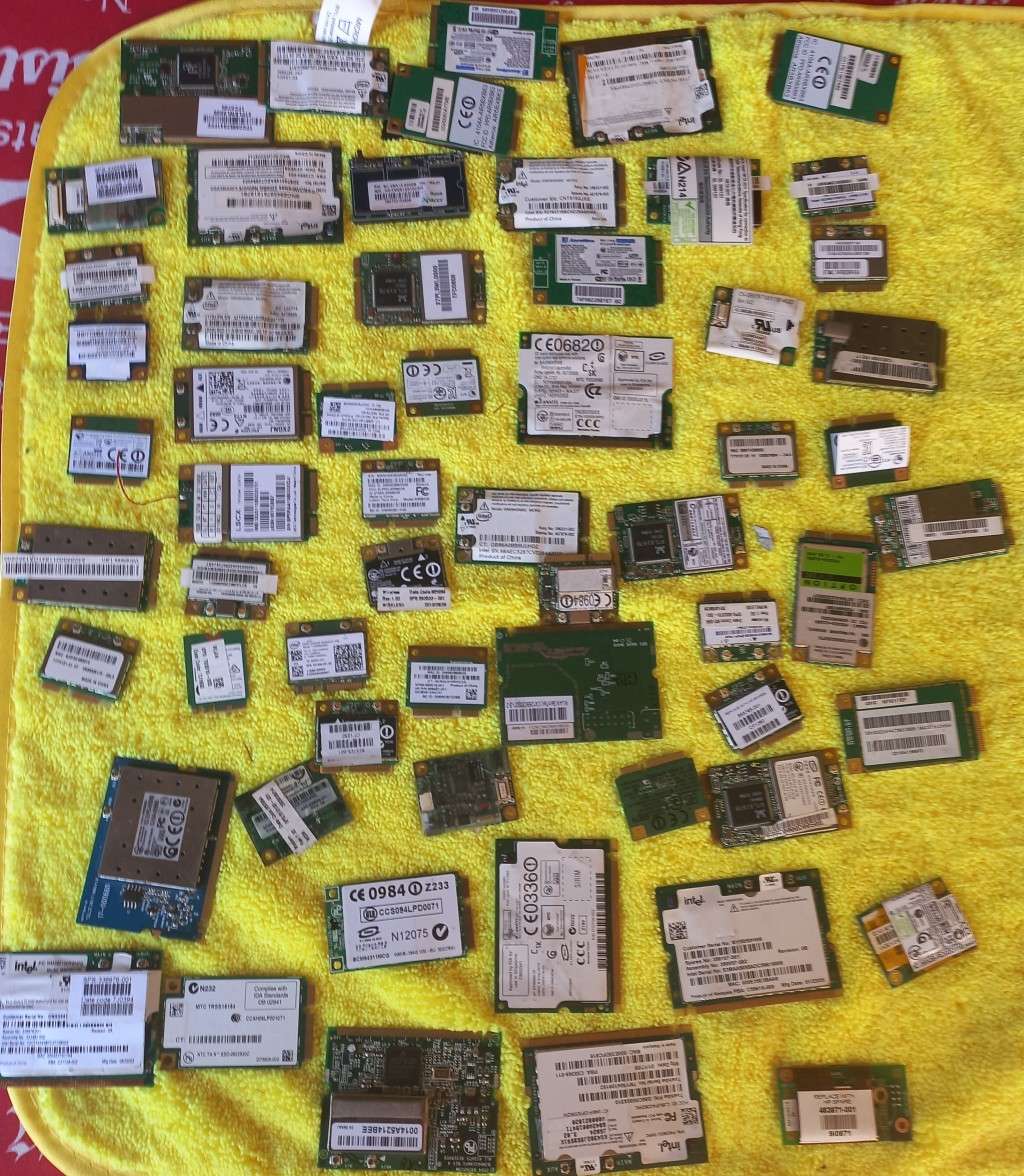 Joblot, PC Rams desktop and notebook, network cards for notebooks and other