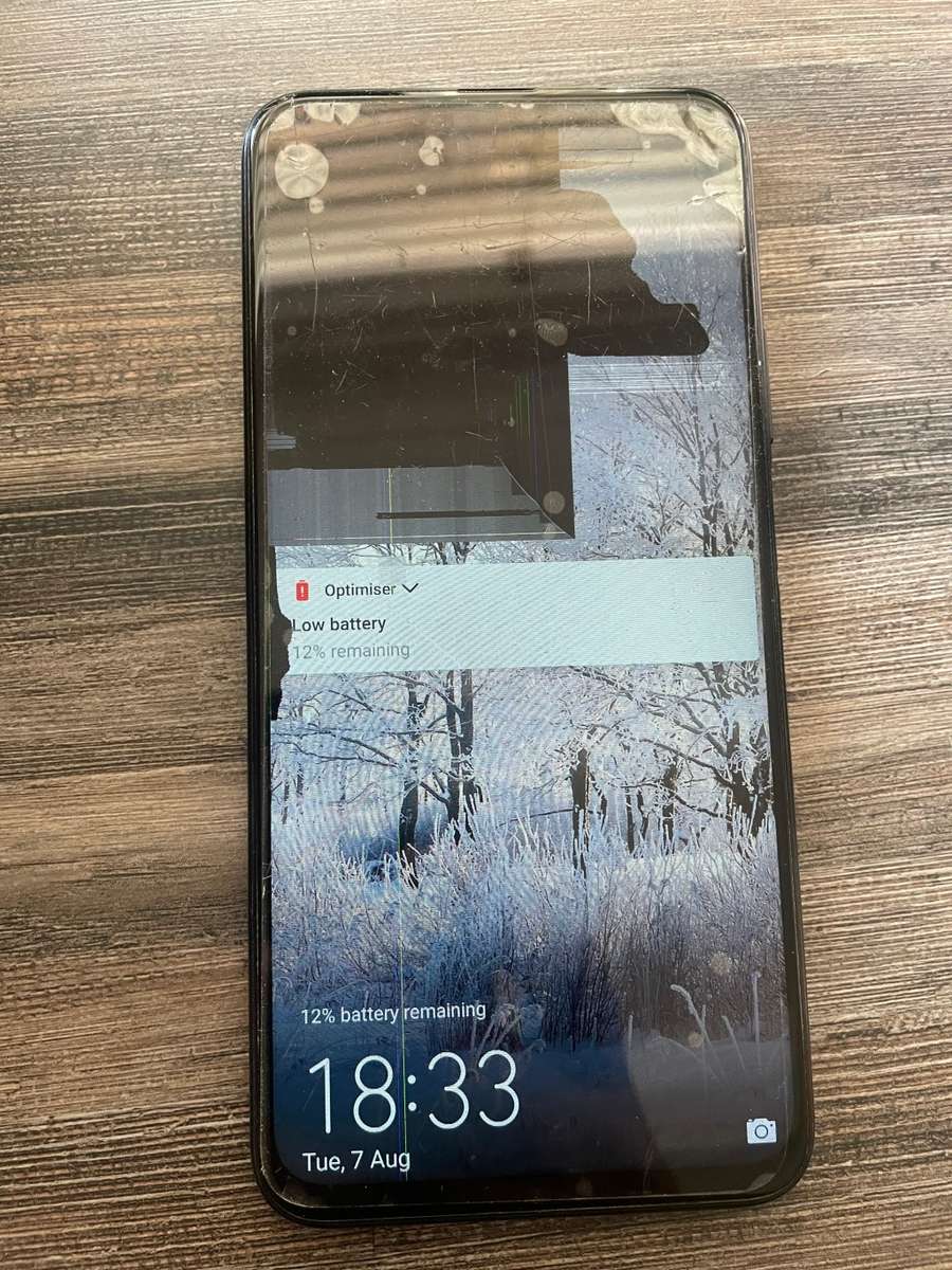 Huawei Y9 Prime Black Phone - LCD Cracked.