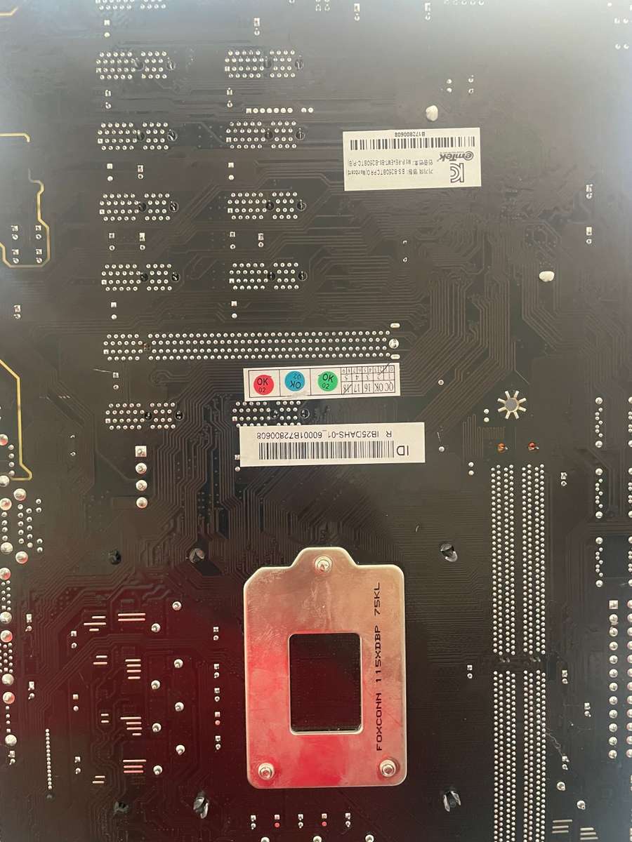 Biostar TB250 BTC pro with cpu, CPU -  Intel Core i5-6500 3.20GHz Quad-Core and 8GB Ram