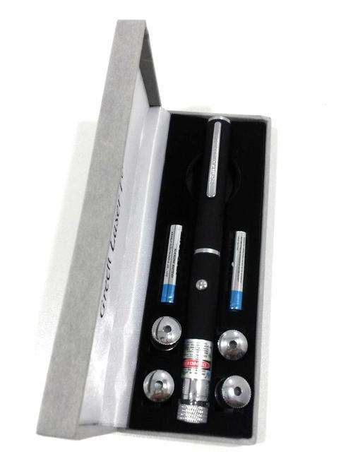 Green laser pointerÃÂÃÂ with 5 different style pointer heads