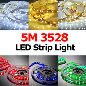 LED STRIP LIGHT 3528 SMD 300 LEDS 5M Flexible Strip Lights (Color: White ,Blue,green, red)