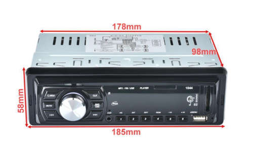 LCD Car Radio Stereo Player MP3 USB SD AUX Input Receiver WMA FM In-Dash iPod