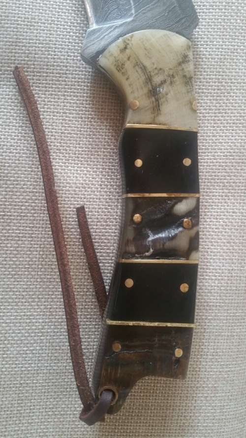 Custom Handcrafted Damascus Steel Tracker Knife