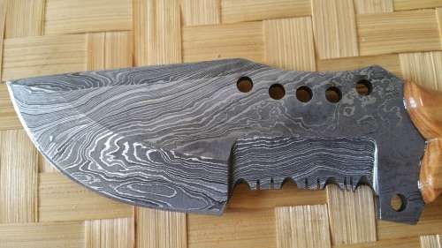 Handcrafted Damascus Steel Tracker Knife