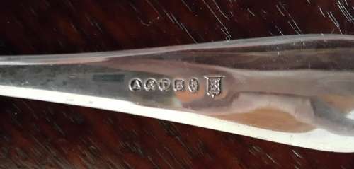 Antique Silverplated Large Berry Spoons , Allen and Darwin , English LS
