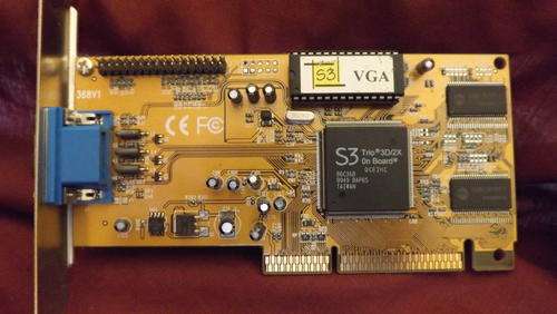 8MB AGP VIDEO VGA GRAPHICS CARD S3 TRIO 3D/2X