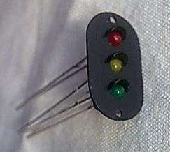 4 sets Signal Head with 2mm LEDs for railway signal