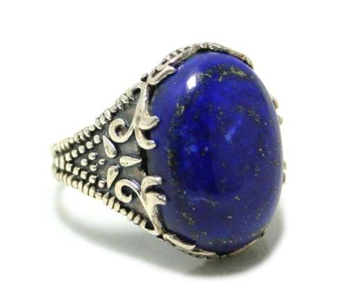 LAPIS LAZULI RING - SET IN  925 SILVER