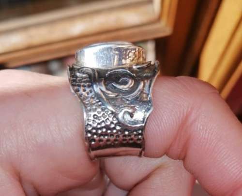 MOONSTONE RING - SET IN  925 SILVER