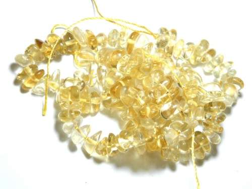 NATURAL CITRINE PEBBLE STRING