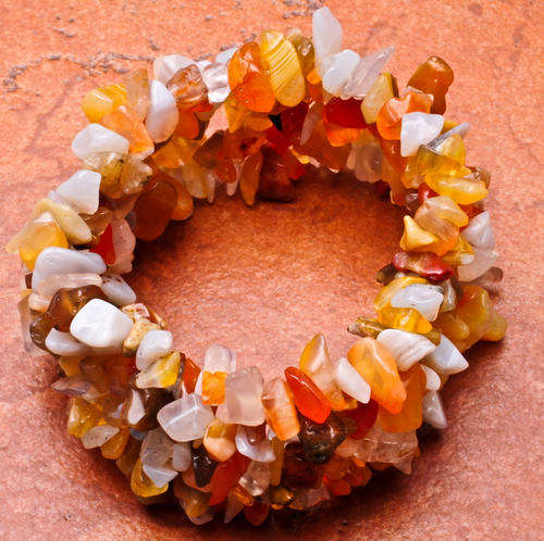 ONE OF A KIND!   Amazing AGATE chip stretch Bracelet!