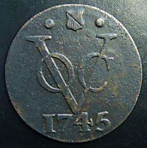 264 years old VOC Duit!  Extremely rare !!!