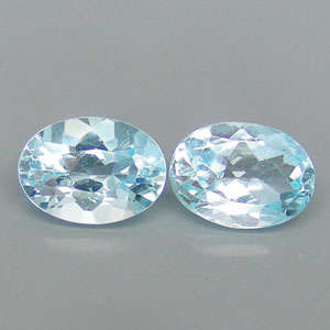 AWESOME 3.45cts  (Set of 2)   Sky Blue  TOPAZ  !!!