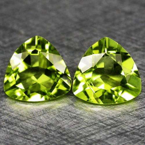 AWESOME Set of 2  GENUINE  PERIDOTS!