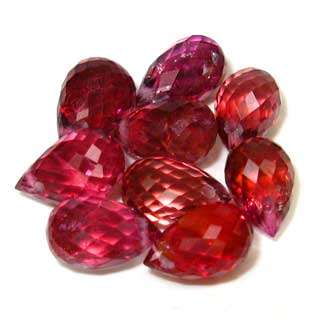 7.60cts Genuine Pink TOURMALINE Set of NINE!