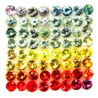 AMAZING  7.02ct Multi-colour SAPPHIRE LOT! (64 pieces!)