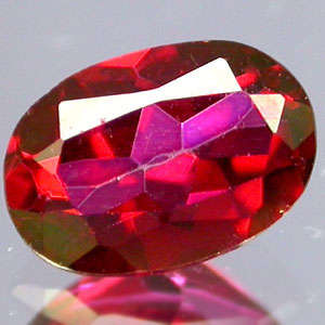 Unigue  Natural 0.90cts  AZOTIC  RED  TOPAZ! Very  RARE!