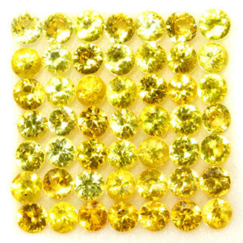 ENCHANTING  62-piece Set Genuine Yellow SAPPHIRES!