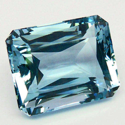 SPLENDID 37.49 CTS EMERALD CUT AQUAMARINE COLOUR QUARTZ!