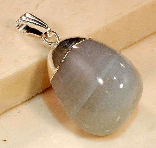 Funny FOGGY AGATE gemstone Pendant!