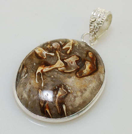Out of the ordinary! CAMOUFLAGE  JASPER Gemstone  Pendant!
