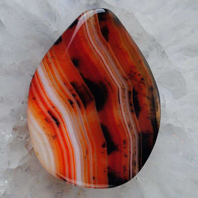 Exotic Banded  AGATE  gemstone! A piece of art!