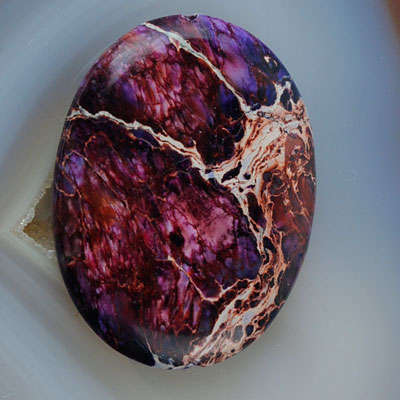 Absolutely AWESOME! Purple SEA SEDIMENT Jasper gemstone!
