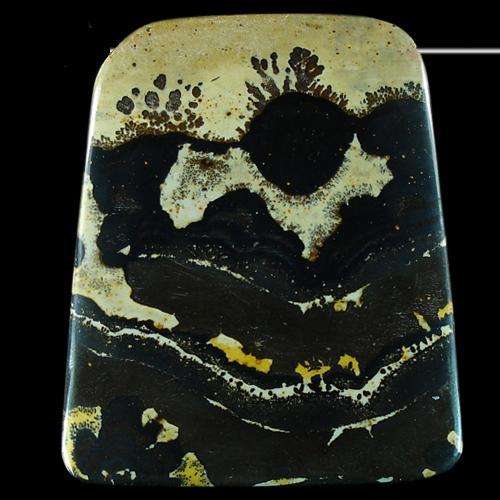 EXQUISITE Genuine CHINESE PAINTING  JASPER gemstone!