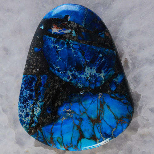 STUNNING Rhapsody in Blue  Sea Sediment  JASPER gemstone!