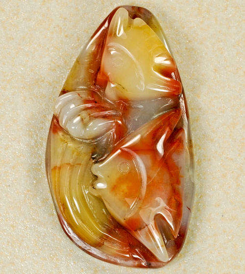 Captivating Hand carved Autumn AGATE !  Gemtastic!