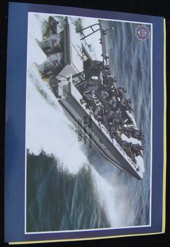 Beautiful glossy photo print (42 X 30 cm) of a SA Navy Landing Craft