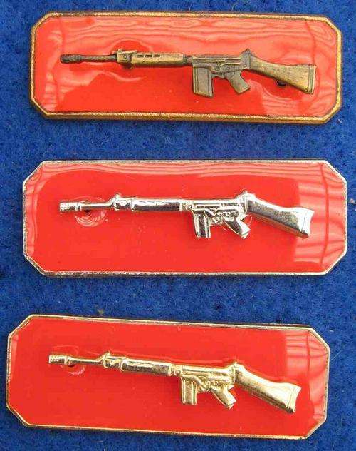 SA Army Marksman set of 3 qualification badges.