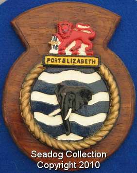 (236) SA Navy obsolete ships badge "SAS Port Elizabeth"