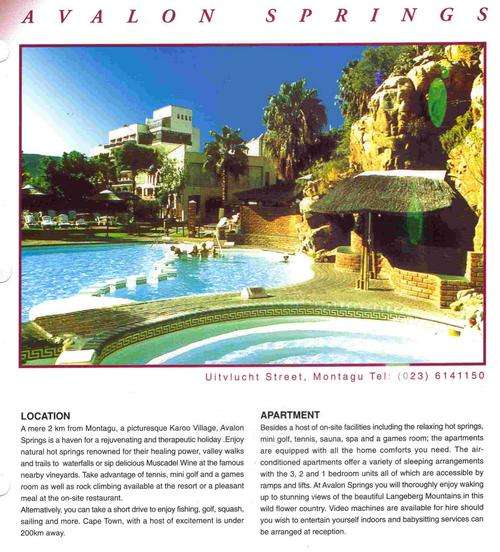 Avalon Springs 16/01/12 to 20/01/2012 (5 Days 3 bedrooms (8 sleeper) apartment)