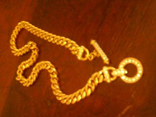 ELEGANT NECKLACE WITH DIAMANTE - GP