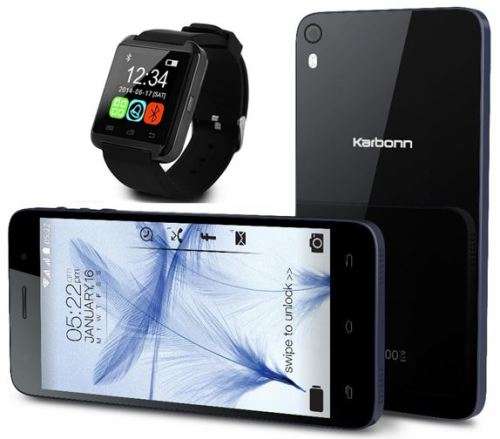 Karbonn Titanium Mach Two S360 ( Free Smartwatch )