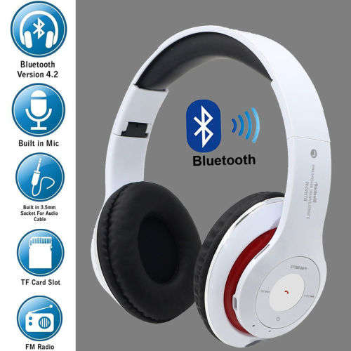 Blue Tooth Headphones (White)