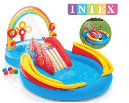 Large Intex Rainbow splash pool